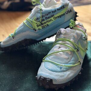 Nike Waffle Racer Off-White Vivid Sky  - BRAND NEW (unworn) - Size 12